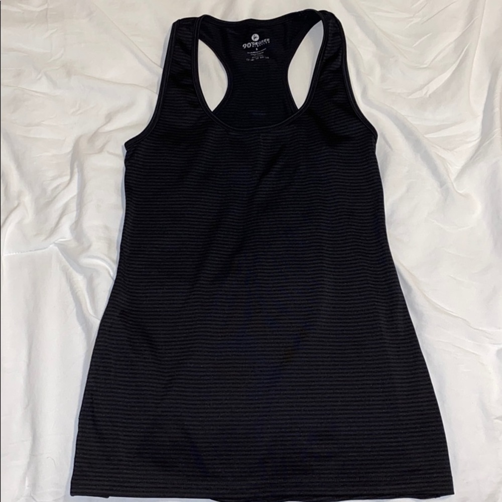 Women’s size small black striped racerback tank